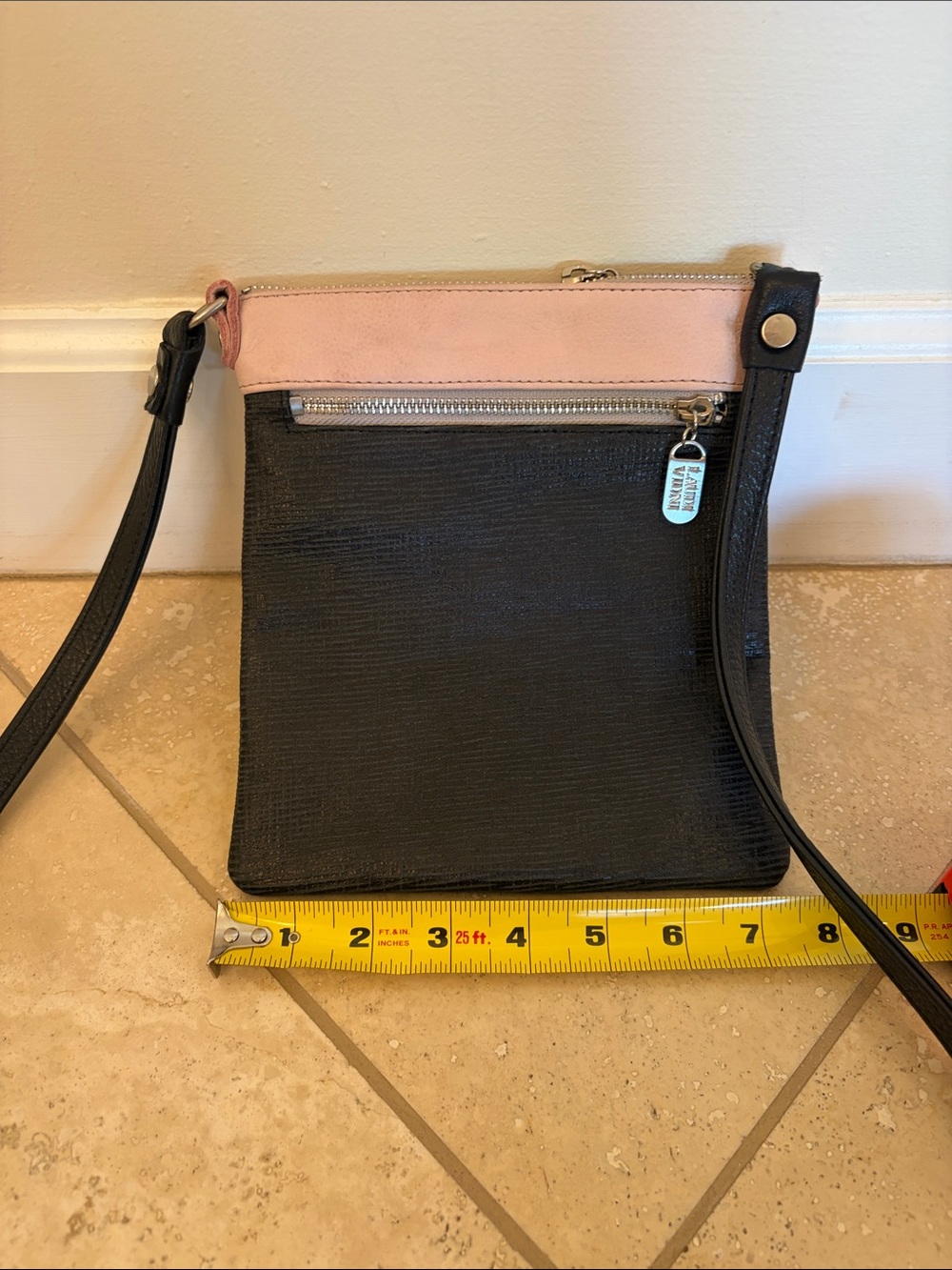 Laudi Vidni Women's Crossbody Bag - Pink and Black